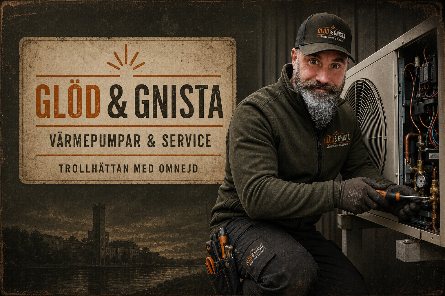 Glöd & Gnista värmepumpar och service i Trollhättan med omnejd